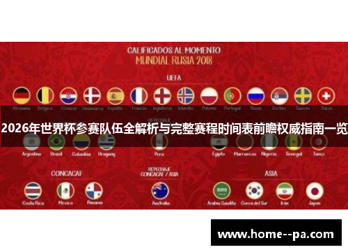 2026年世界杯参赛队伍全解析与完整赛程时间表前瞻权威指南一览 2026年世界杯参赛队伍全解析与完整赛程时间表前瞻权威指南一览