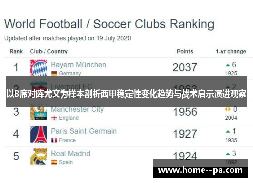 以B席对阵尤文为样本剖析西甲稳定性变化趋势与战术启示演进观察