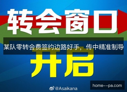 某队零转会费签约边路好手,传中精准制导 某队零转会费签约边路好手,传中精准制导